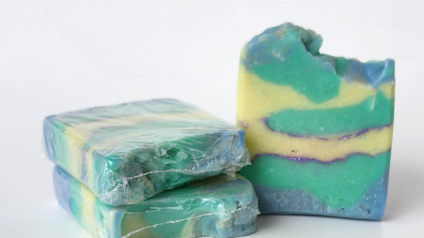 Zaurak Soap | Coconut Milk + Tangerine + Violet Scented Handmade Soap