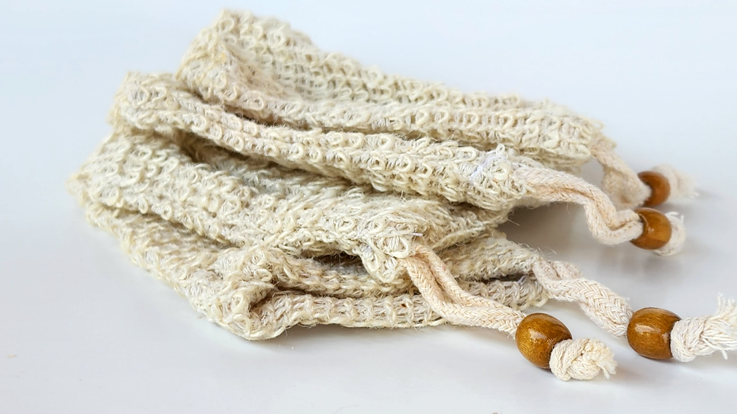Sisal Soap Saver Exfoliating Bag: Your Soap's Best Companion